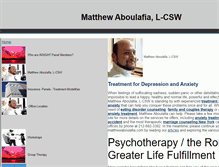 Tablet Screenshot of matthewaboulafia.com